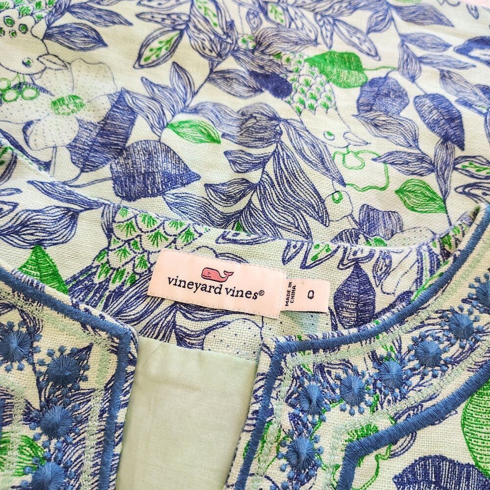 Vineyard Vines Shift Dress Size 0 Preppy Coastal Summer Classic - Picture 8 of 12